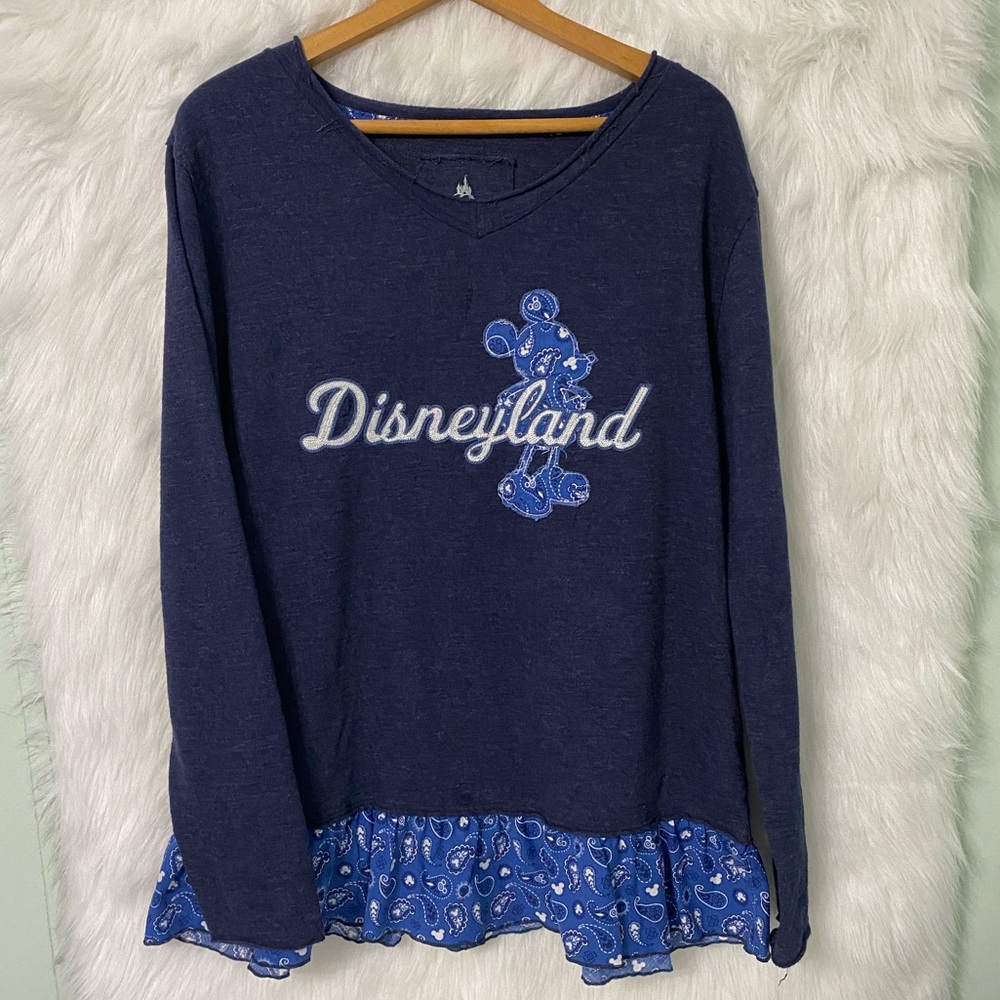 Disneyland California Distressed Navy Sweater